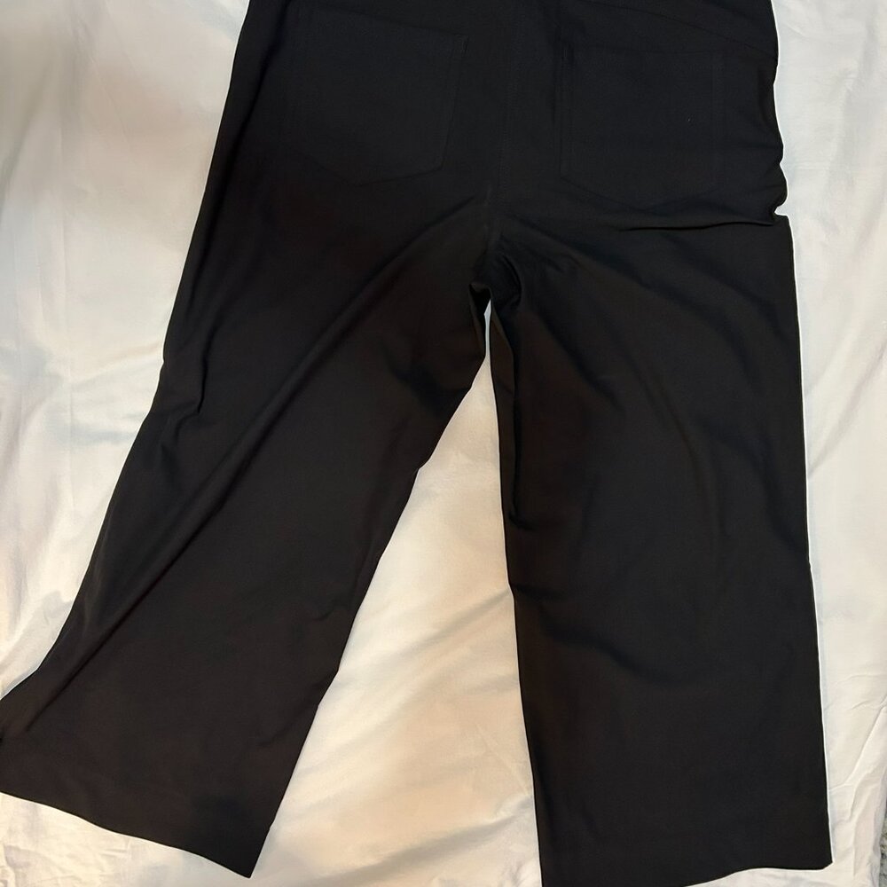 Lululemon NWT Women's Black City Sleek Utilitech Extra-Wide-Leg Pants Size 33 - Picture 2 of 5